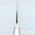 佐治武士 菜切 170mm VG10鋼 31層鎳染大馬士革 沙漠鐵木柄
