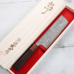 佐治武士 菜切 165mm VG10W鋼 黑金大馬士革