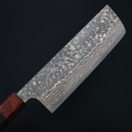 佐治武士 菜切 165mm VG10W鋼 黑金大馬士革