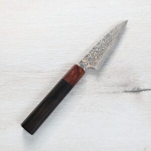 saji-petty90-vg10w 佐治武士 蔬果刀 90mm VG1W0鋼 黑金大馬士革