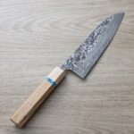佐治武士 三德 180mm R2粉末HSS鋼 大馬士革