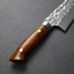 saji-s180-vg10da-3 佐治武士 三德 180mm VG10鋼 鎚目大馬士革 組子木柄