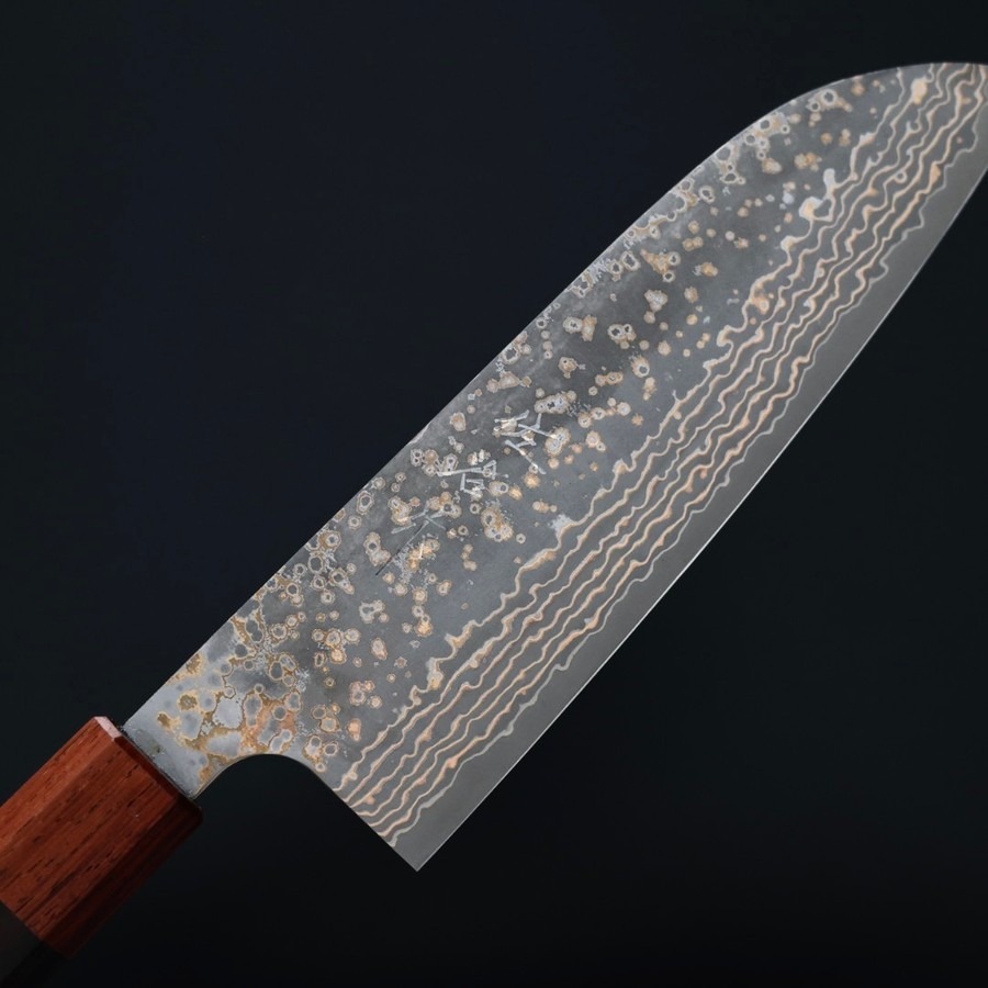 saji-santoku180-vg10w-5 佐治武士 三德 165mm VG10W鋼 黑金大馬士革