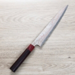 saji-sj270-vg10nj 佐治武士 筋引 270mm VG10鋼 黑染霓虹大馬士革 紫檀柄