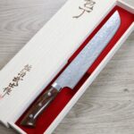 佐治武士 寬版先丸筋引 240mm <br>SG2鋼 鑽石大馬士革