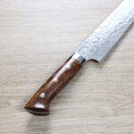佐治武士 寬版先丸筋引 240mm <br>SG2鋼 鑽石大馬士革