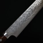 佐治武士 寬版先丸筋引 240mm <br>SG2鋼 鑽石大馬士革