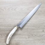 佐治武士 柳刃 300mm 銀三鋼 鹿角柄