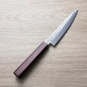 sakai-p150-vg10 佐海 蔬果 150mm VG10鋼 <br>鎚目 大馬士革 紅柄