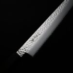佐海 筋引 240mm VG10鋼<br>鎚目大馬士革 紅柄