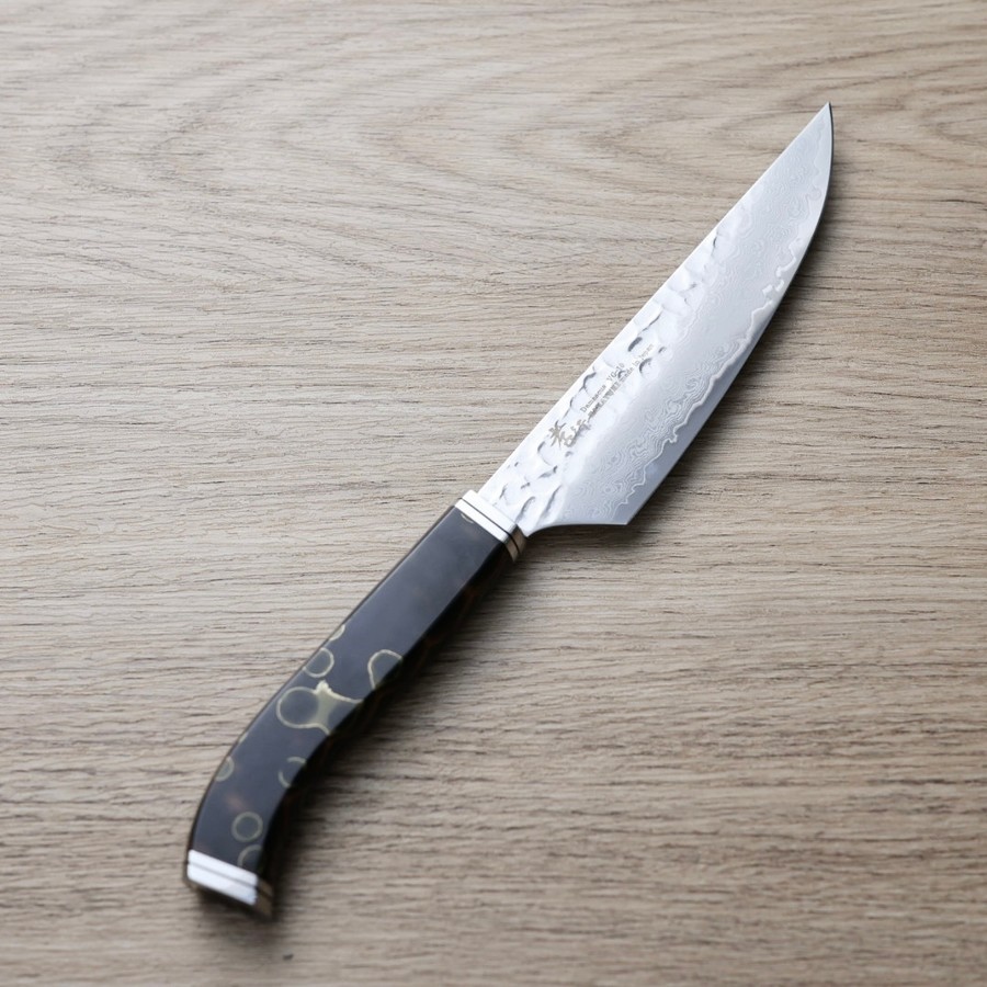 sakaity-stp120-4 堺孝行 牛排小刀 80mm VG10鋼 33層鎚目大馬士革