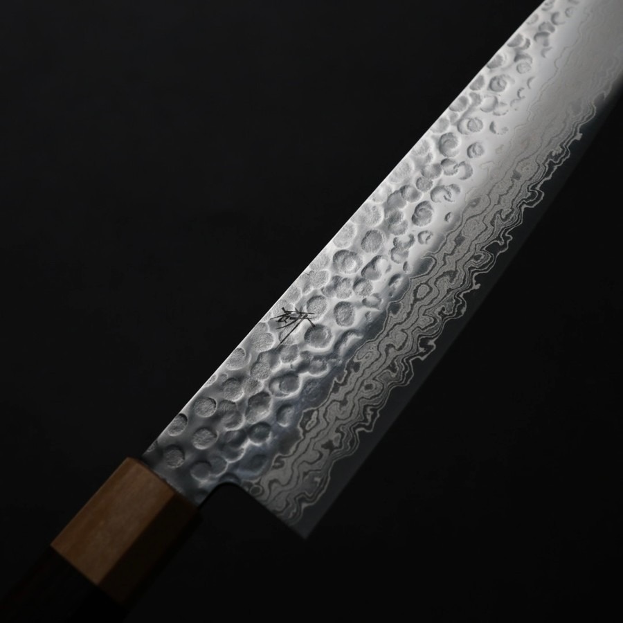 saku-gen-g210-vg10td-5 作SAKU 研 牛刀 210mm VG10鋼 鎚目大馬士革