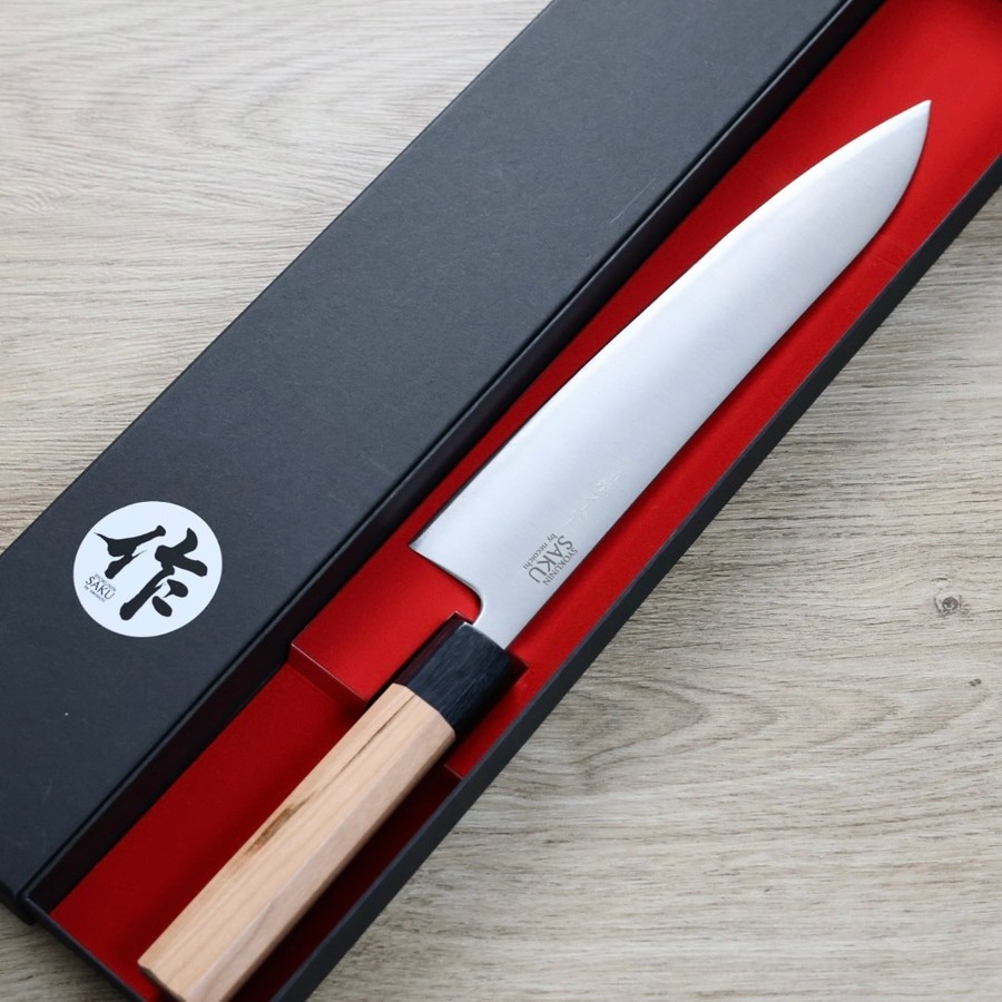 saku-ichi-g240-asm-2-1 作SAKU 壱 牛刀 240mm 青紙超級鋼 磨