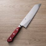 作SAKU 壱 切付牛刀 210mm AUS10鋼 鎚目 渦流大馬士革