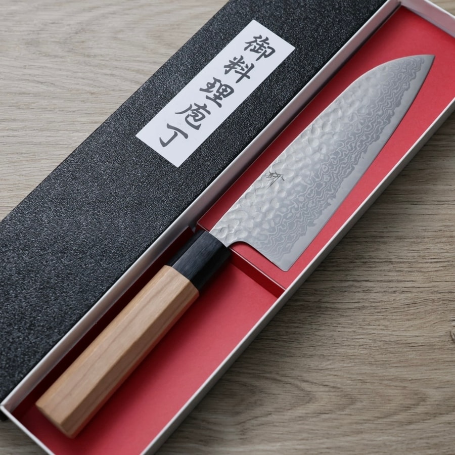 作SAKU 研 三德 170mm 銀三鋼 大馬士革鎚目:圖片 2