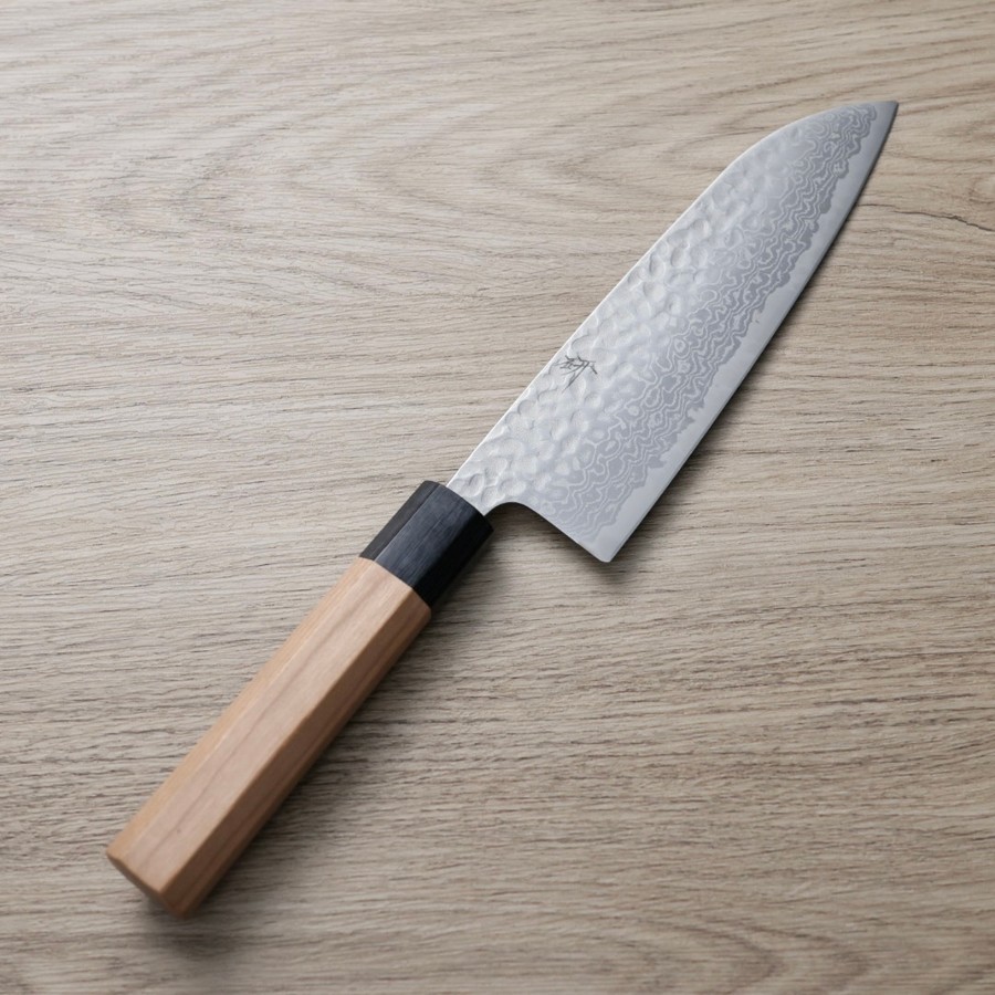 saku-ichi-s170g3d 作SAKU 研 三德 170mm 銀三鋼 大馬士革鎚目