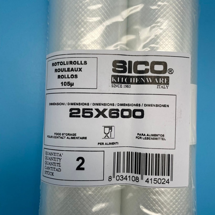 SICO舒肥專用真空包裝袋捲型20cmx600cm 25cmx600cm 30cmx600cm (2捲/包)