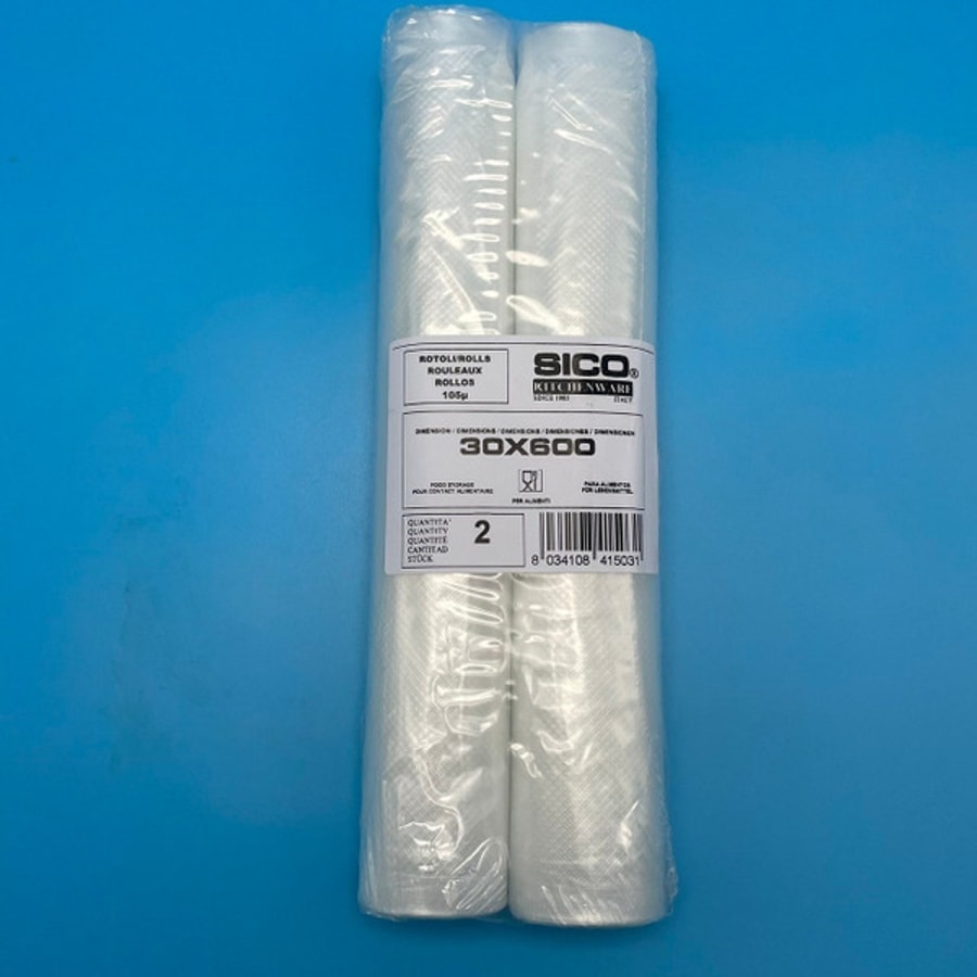 SICO舒肥專用真空包裝袋捲型20cmx600cm 25cmx600cm 30cmx600cm (2捲/包)