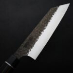 senzo-b165-sgt-5 仙藏 文化刀 165mm SG strix粉末鋼 黑打鎚目
