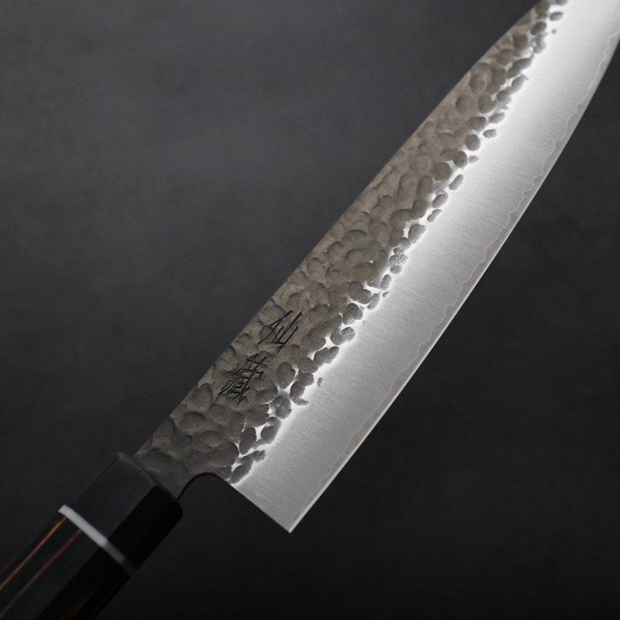 senzo-g210-sgt-5 仙藏 牛刀 210mm SG strix粉末鋼 黑打鎚目