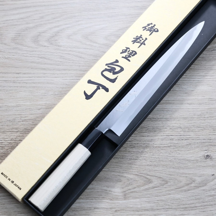 田中義一 柳刃 240mm 白紙鋼/付鞘