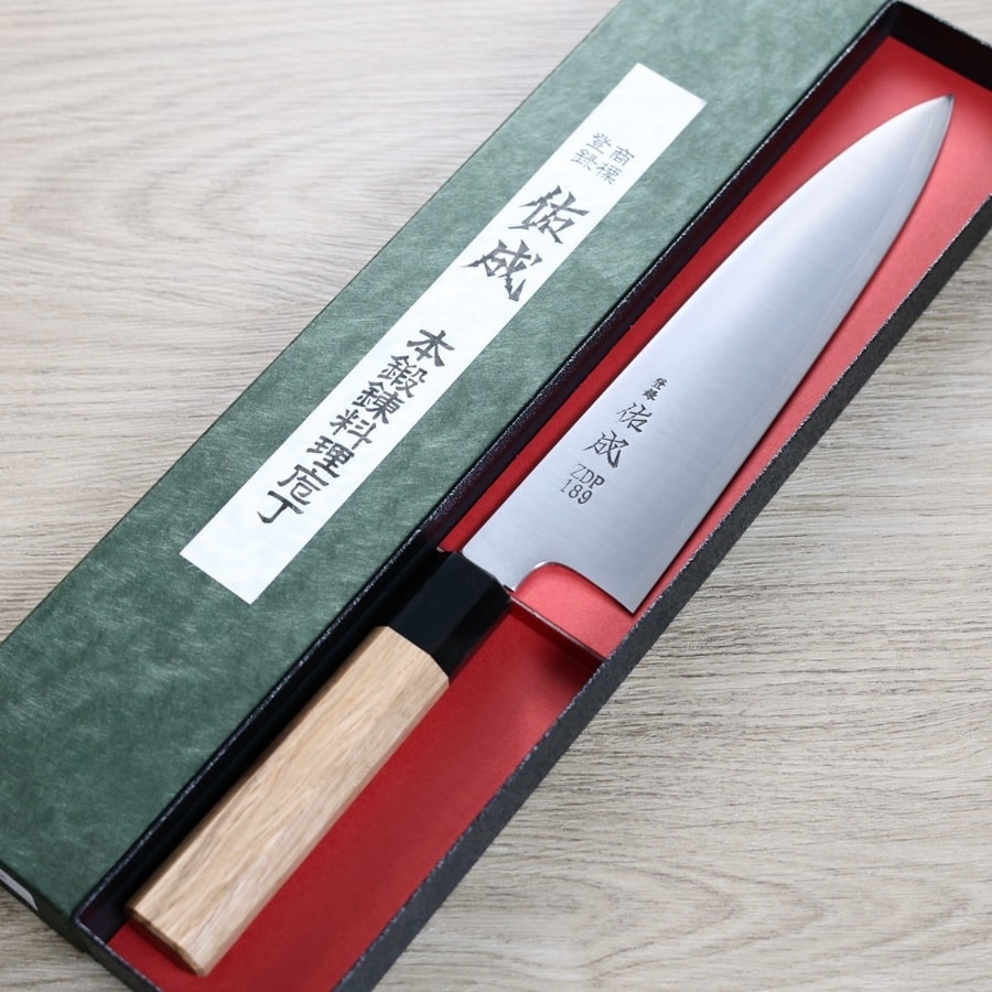 sukenari-g210-zdp-2 佑成 牛刀 210mm ZDP189粉末HSS鋼