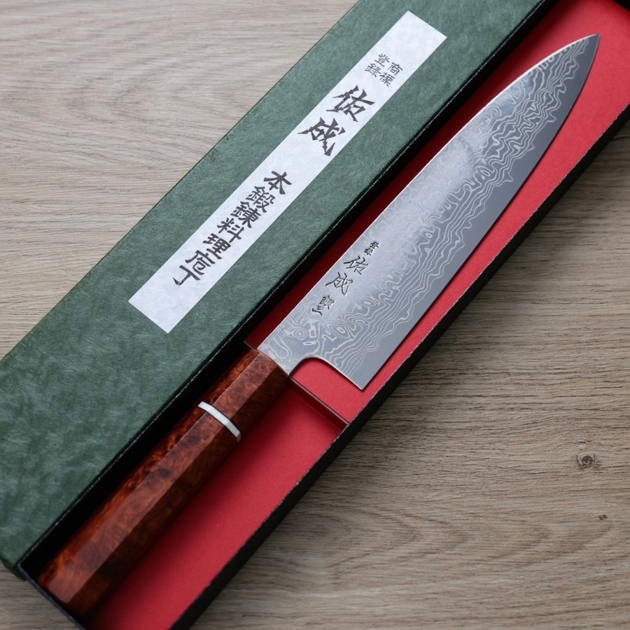 sukenari-g240-g3d-2 佑成 牛刀 240mm 銀三鋼 大馬士革