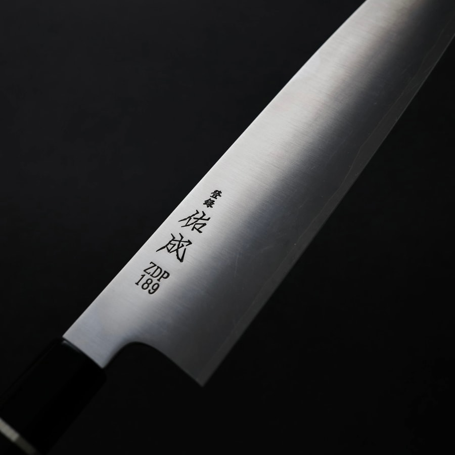 sukenari-g270-zdp-5-1 佑成 牛刀 270mm ZDP189粉末HSS鋼 黑檀八角柄