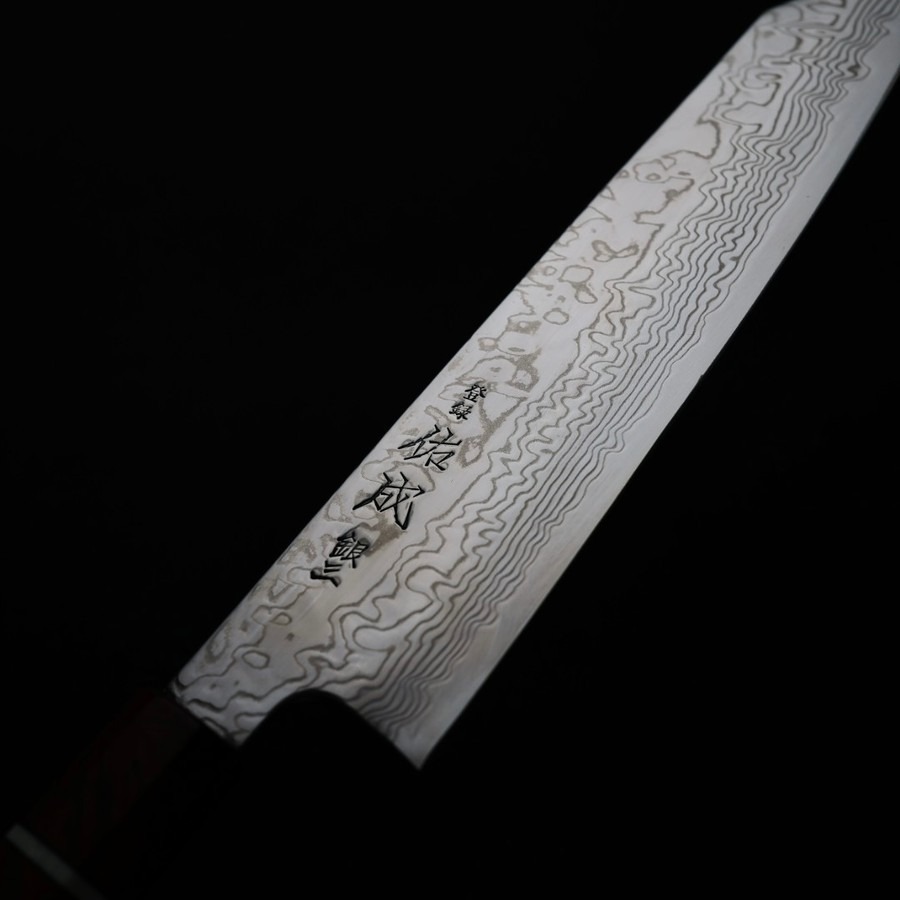 sukenari-k210-g3d-5 佑成 切付牛刀 210mm 銀三鋼 大馬士革