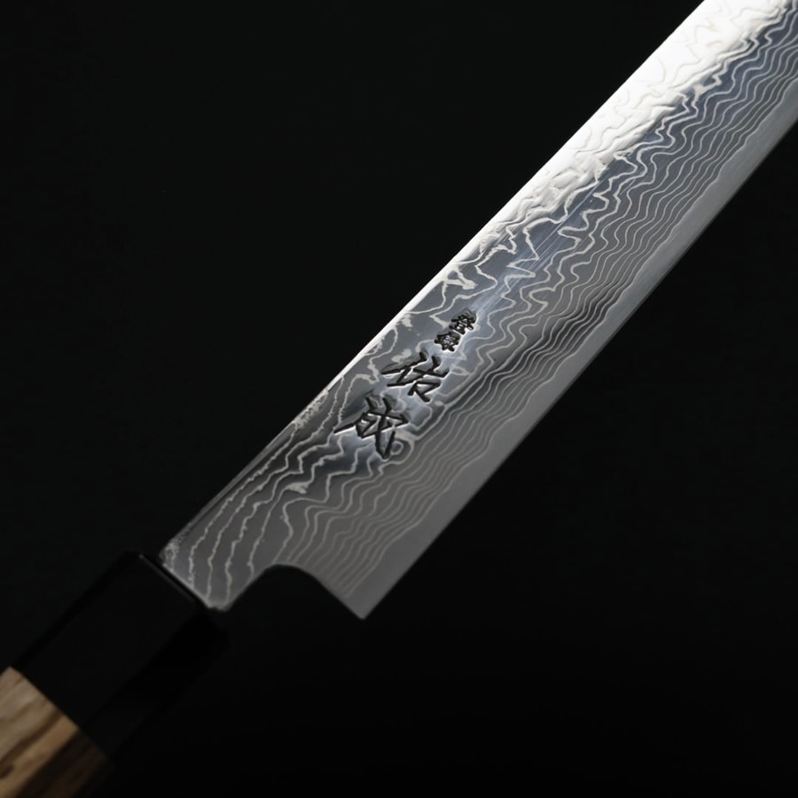 佑成 筋引 270mm SG2粉末HSS鋼 大馬士革