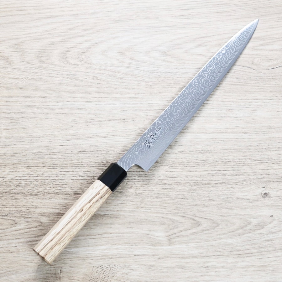 佑成 筋引 270mm SG2粉末HSS鋼 大馬士革
