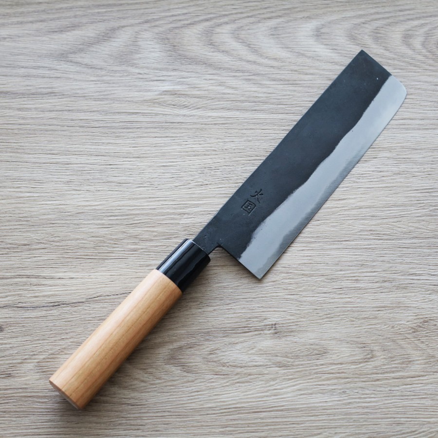 syukihiro-nakiri180 境志泰 火國 菜切 180mm 白紙鋼 黑打