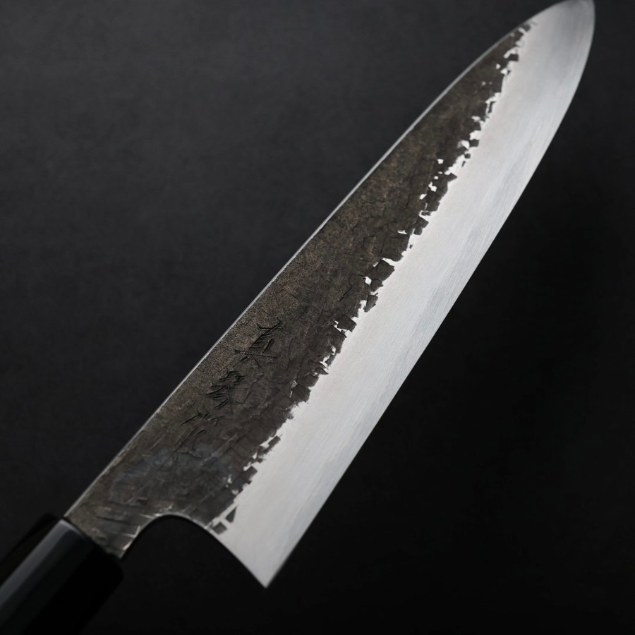 tadokoro-gyuto-sl3-210k-5-2 田所真琴 牛刀 210mm 銀三鋼 黑打鎚目