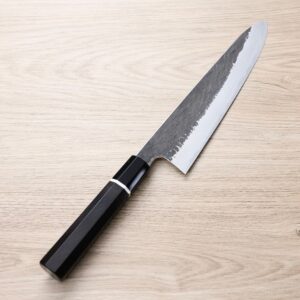 tadokoro-gyuto-sl3-240k-2 田所真琴 牛刀 240mm 銀三鋼 黑打鎚目
