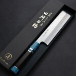 田所真琴 薄刃 180mm 銀三鋼 藍松石黑檀柄
