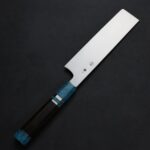 田所真琴 薄刃 180mm 銀三鋼 藍松石黑檀柄