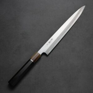 tadokoro-y270-ske-1 田所真琴 柳刃 白紙鋼 鏡面 水牛黑檀柄