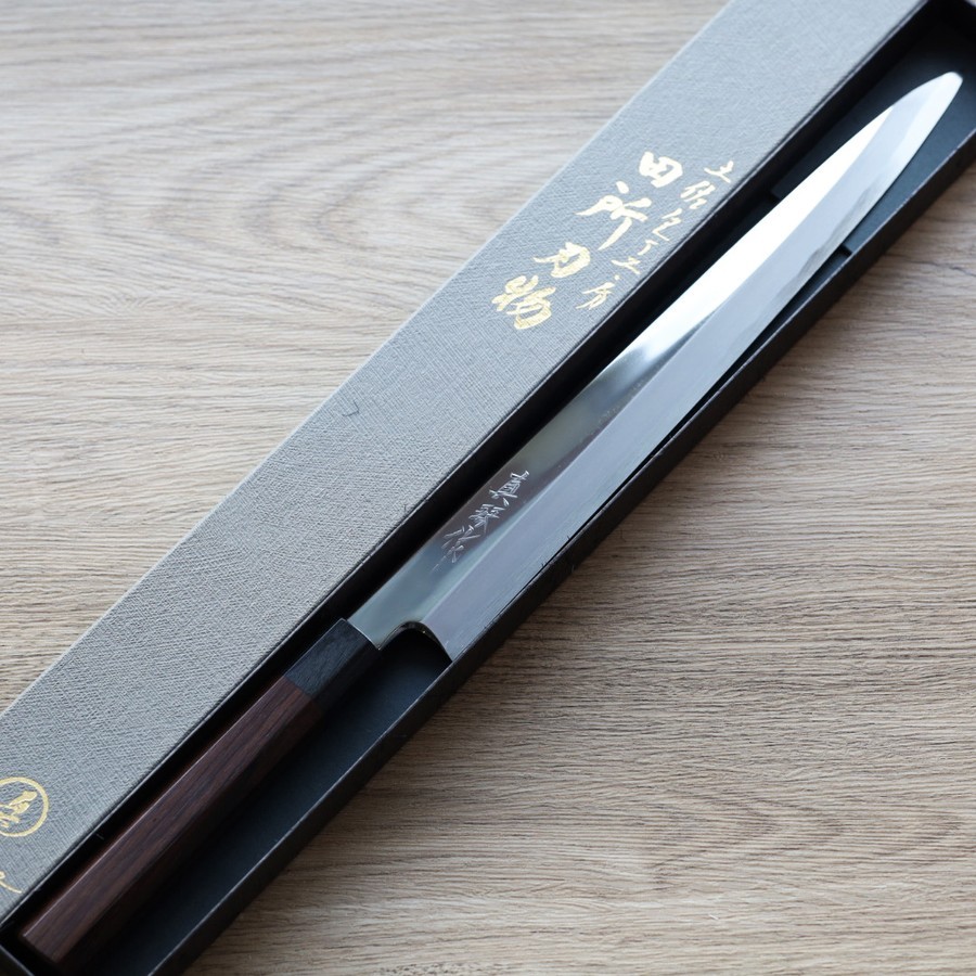 田所真琴 柳刃 300mm 白紙1號鋼 鏡面