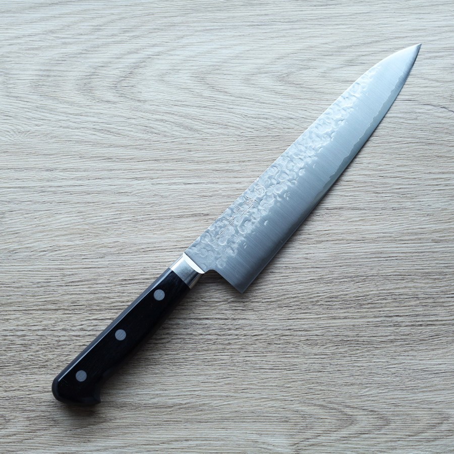 takamura-gyuto-vg10 高村刃物 牛刀 210mm VG10 鎚目