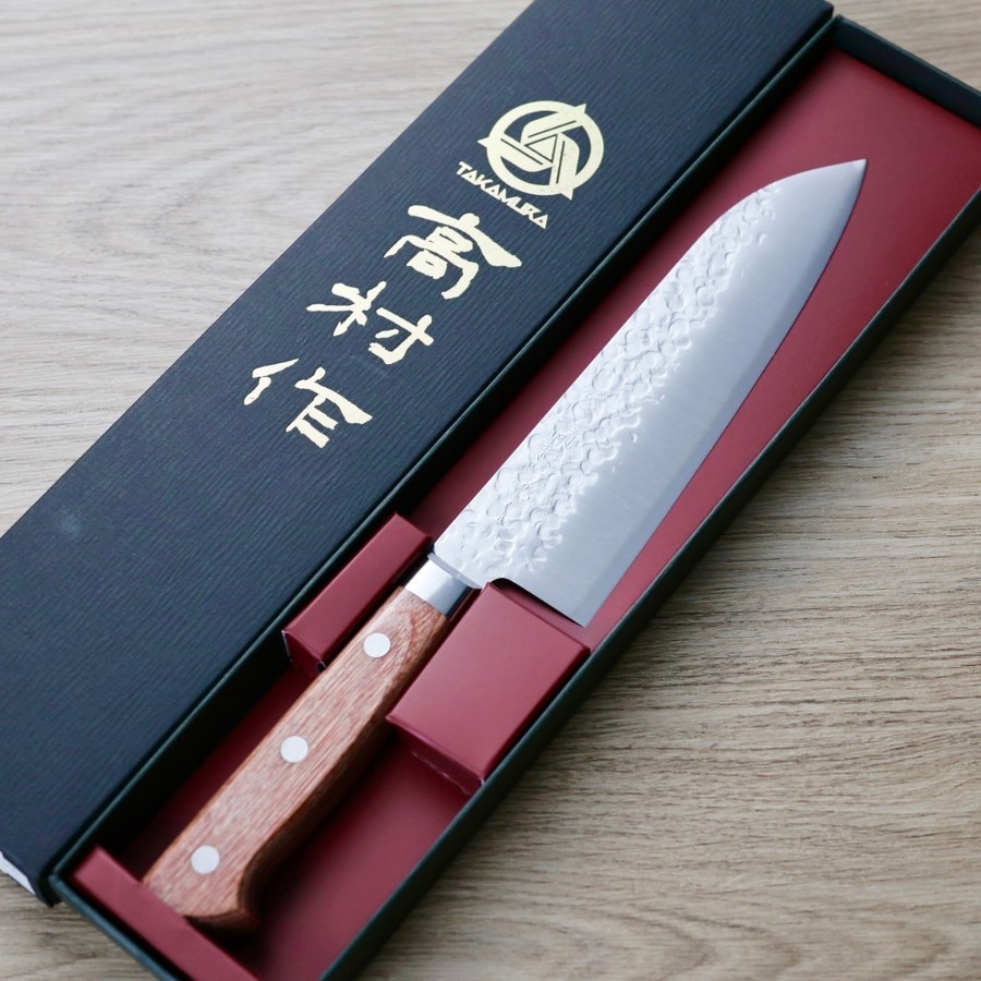 高村刃物 三德刀 170mm Chromax 鎚目