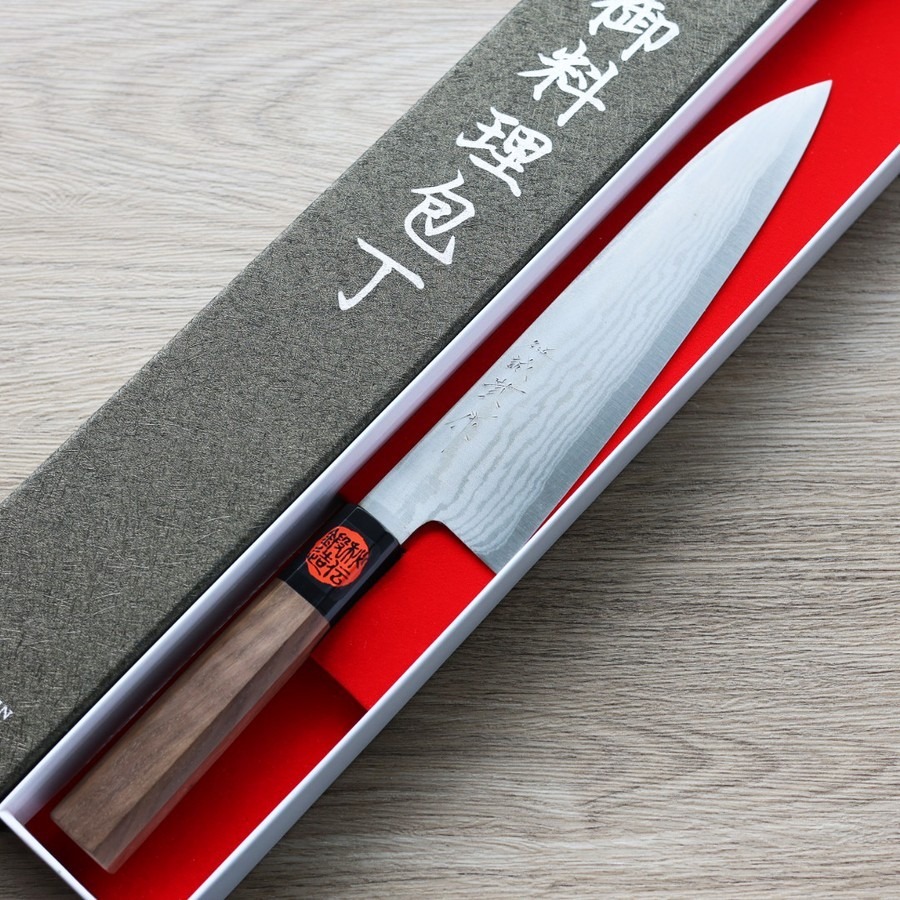 tanaka-gyuto-210g3-2 田中一之/誠貴作 牛刀 210mm 銀三鋼 大馬士革