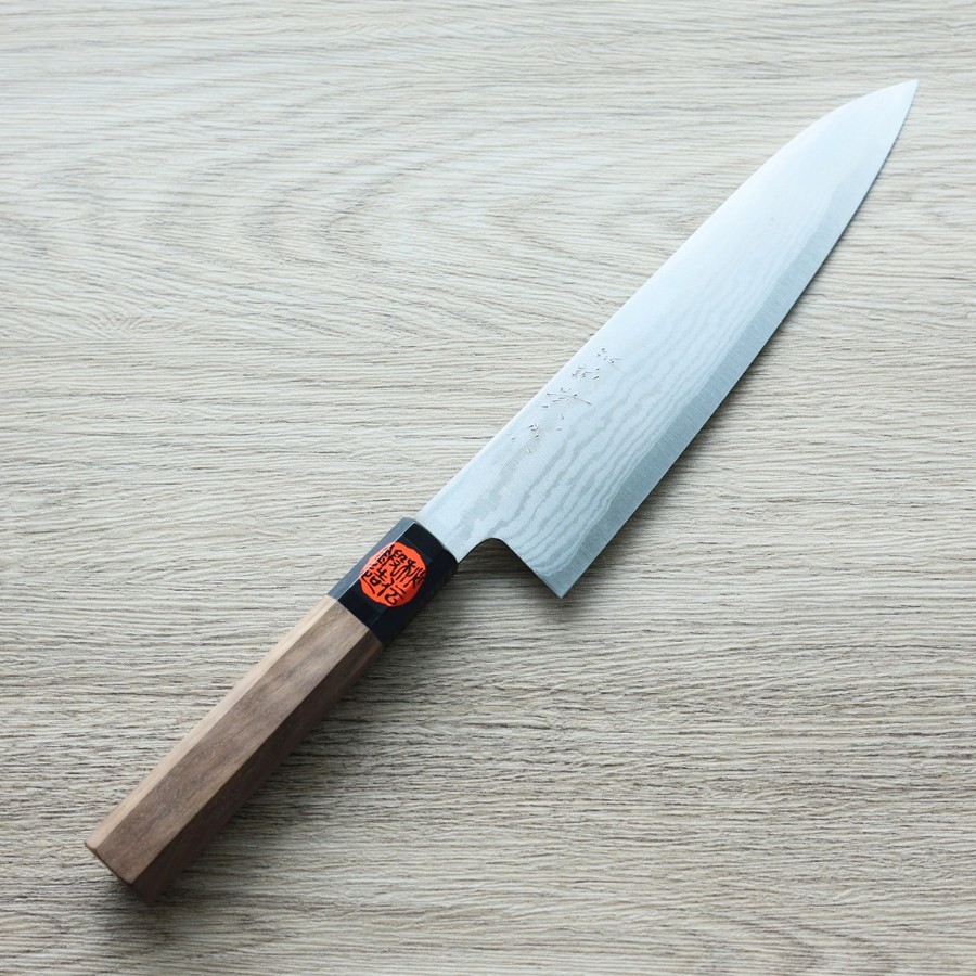 tanaka-gyuto-210g3 田中一之/誠貴作 牛刀 210mm 銀三鋼 大馬士革