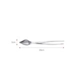 Triangle 三角牌 Triangle 主廚兩用試吃匙夾 慕斯點綴匙 不鏽鋼色 17cm(慕斯點綴 試吃夾 夾子 擺盤夾)
