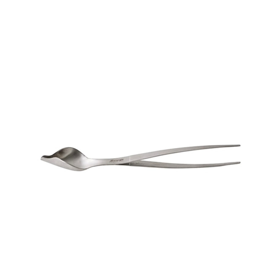Triangle 三角牌 Triangle 主廚兩用試吃匙夾 慕斯點綴匙 不鏽鋼色 17cm(慕斯點綴 試吃夾 夾子 擺盤夾)