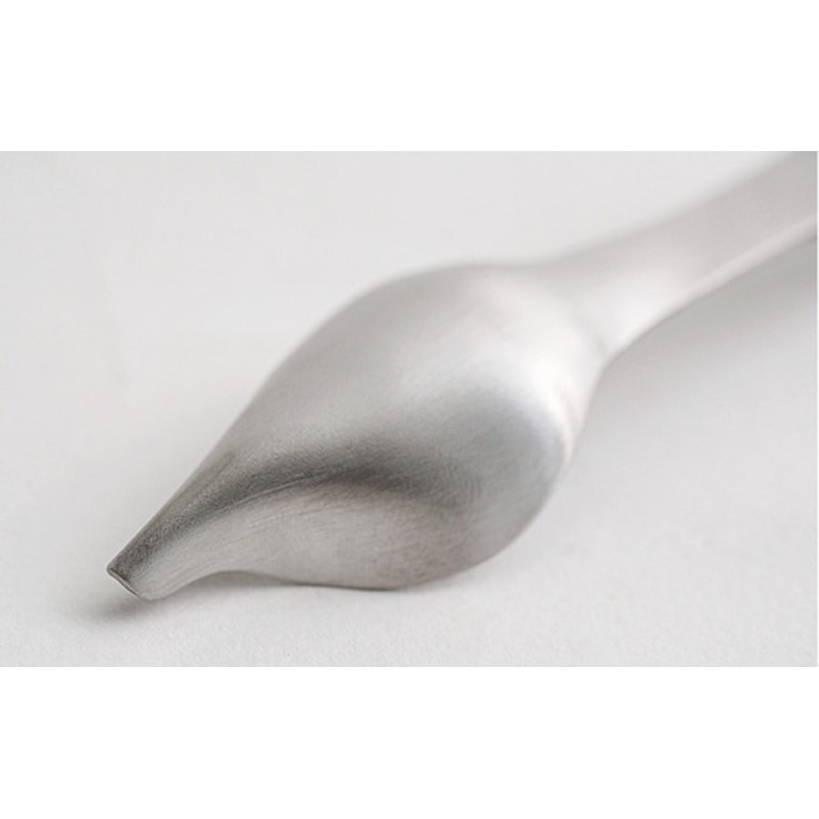 Triangle 三角牌 Triangle 主廚兩用試吃匙夾 慕斯點綴匙 不鏽鋼色 17cm(慕斯點綴 試吃夾 夾子 擺盤夾)