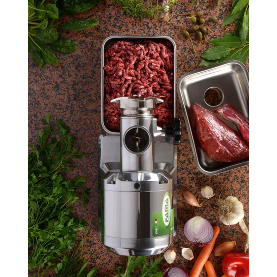 義大利製 FAMA 絞肉機 110V 絞肉機 1馬力 每小時產量150~200公斤 營業 商用 碎肉機 桌上型絞肉機 肉類加工 不鏽鋼絞肉機