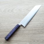 tsunehisa-kgyuto-210sk1 恆久 切付牛刀 210mm 白紙鋼 樫紫柄