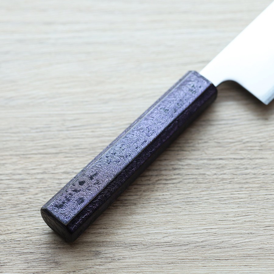tsunehisa-kgyuto-210sk1-3 恆久 切付牛刀 210mm 白紙鋼 樫紫柄