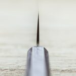 tsunehisa-kgyuto-210sk1-5 恆久 切付牛刀 210mm 白紙鋼 樫紫柄