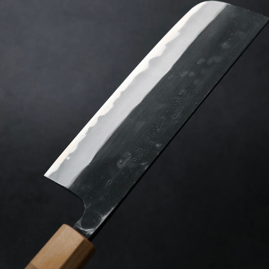 山本打刃物 菜切 165mm 青紙鋼 黑打:圖片 5